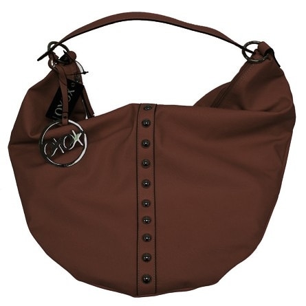 Xoxo Hobo Style Studded Purse Hot Vinyl Handbag Brown Free Xoxo Hobo Style Studded Purse Hot Vinyl Handbag Brown