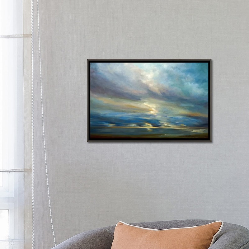 iCanvas "Clouds On The Bay I" by Sheila Finch Framed
