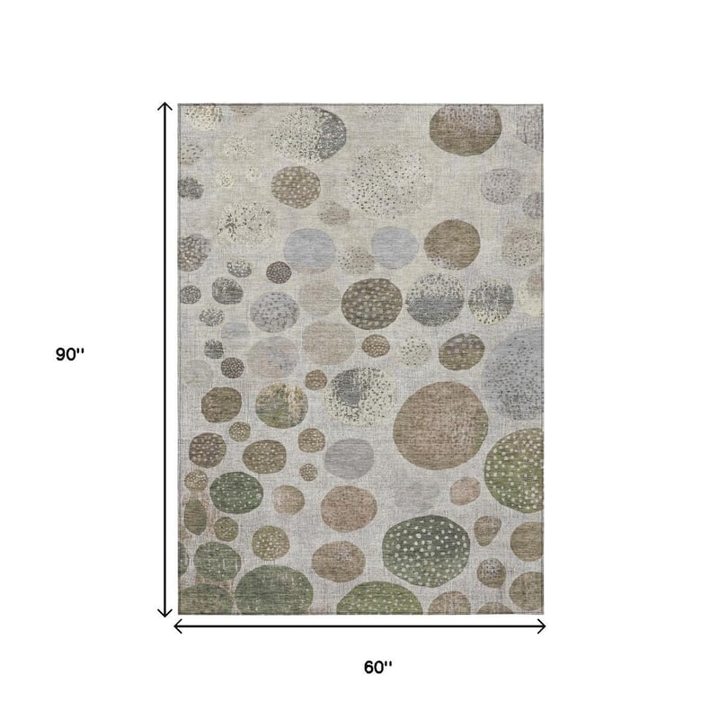 HomeRoots Geometric Transitional Rectangle Outdoor Rug