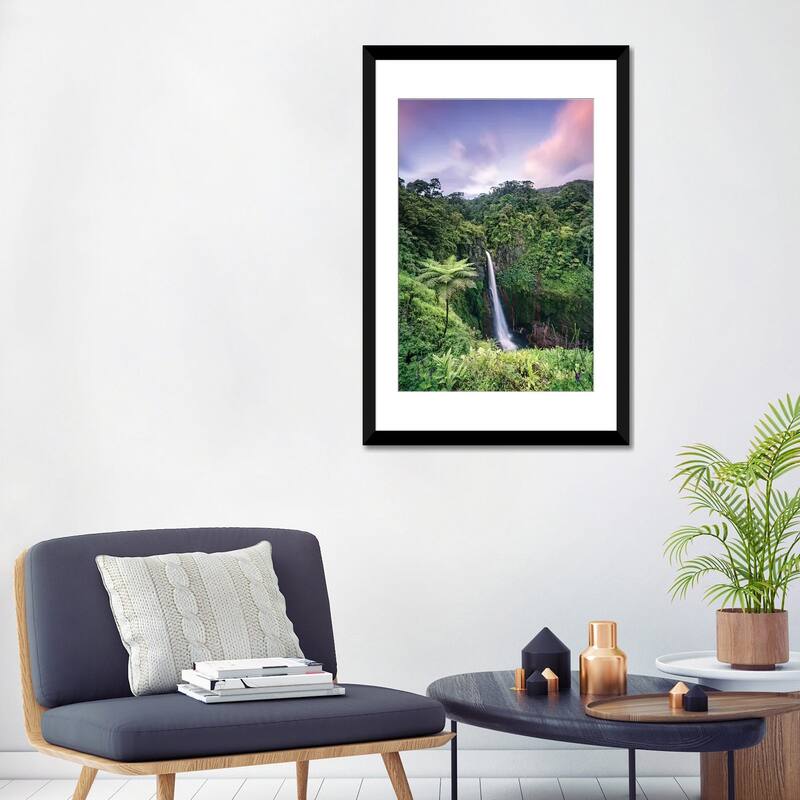 iCanvas "Waterfall At Sunset, Costa Rica" by Matteo Colombo PFA