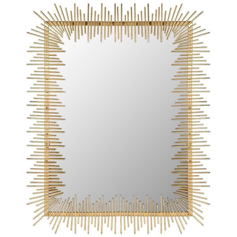 SAFAVIEH Kimbra Antique Gold 27 x 35-inch Rectangle Decorative Mirror - 27" x 1" x 35" - 27Wx1Dx35H