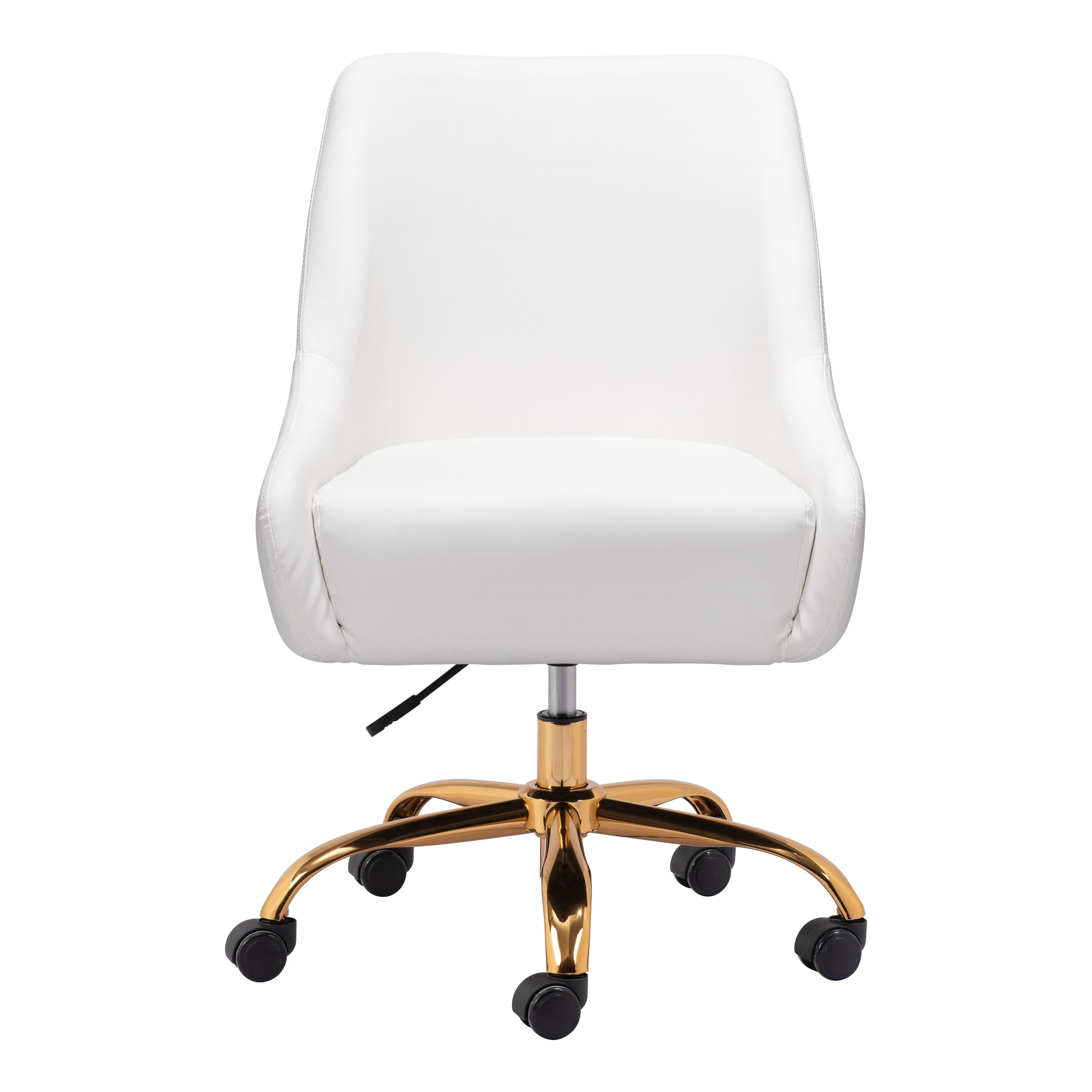 Computer chair best sale white and gold
