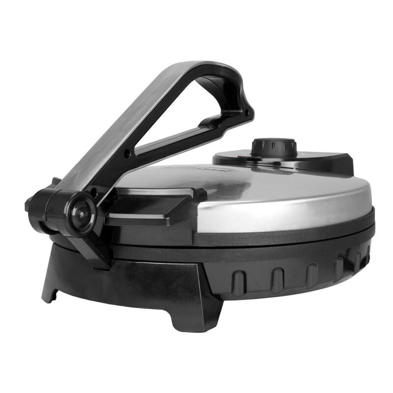 Stainless Steel 12 Inch Nonstick Electric Skillet Tortilla Maker Adjustable Temperature