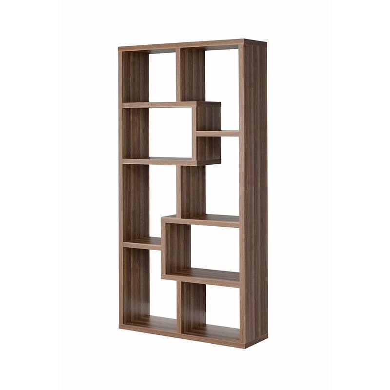 Theo 71-inch 8-compartment Wood Bookshelf