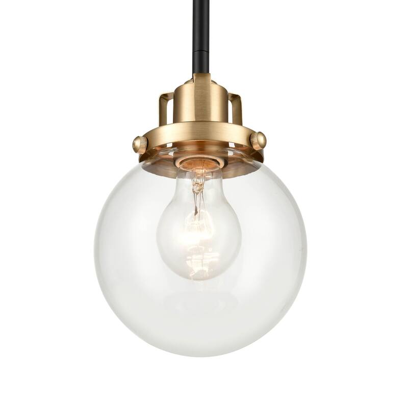 Millennium Lighting Mellrosa Matte Black/Modern Gold Pendant Light