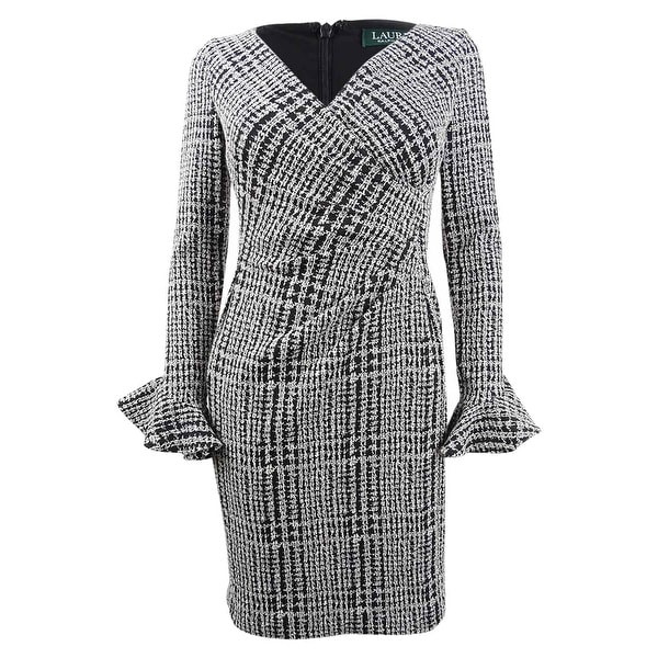 ralph lauren ruched dress