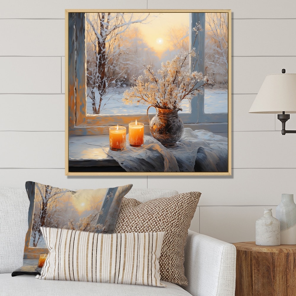 Winter Landscape, 1869 | Large Solid-Faced Canvas Wall Art Print | Great Big Canvas