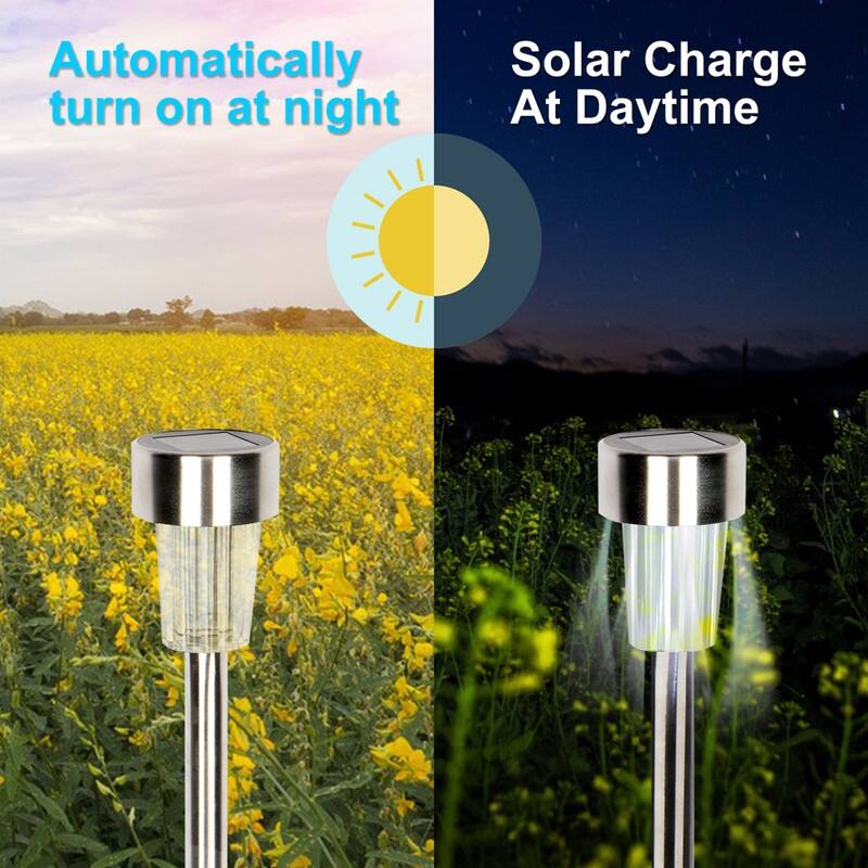 24-Piece 5W High Brightness Solar Power LED Lawn Lamps (Cold White/Warm White/Colorful)