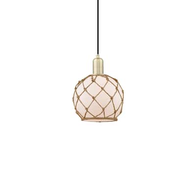 Innovations Lighting 716-1P-11-8 Farmhouse Rope Pendant Farmhouse Rope