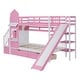 preview thumbnail 42 of 61, Merax Castle Style Bunk Bed with 2 Drawers 3 Shelves and Slide