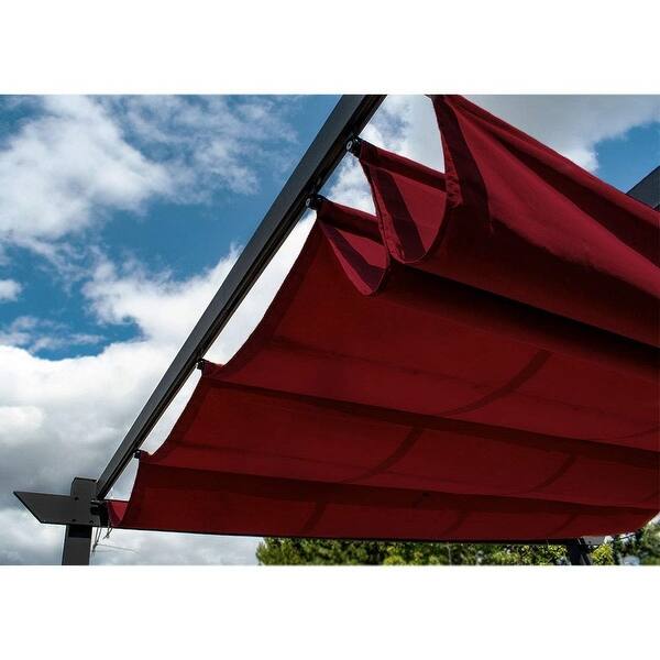 Shop Aleko Aluminum 9 5 Foot Square Outdoor Canopy Pergola