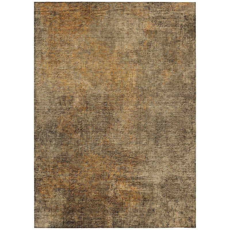 HomeRoots Abstract Transitional Rectangle Outdoor Rug