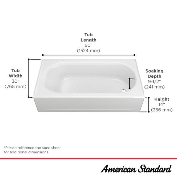 Duravit 700653-R Duravit No. 1 60" X 30" Three Wall Alcove Acrylic 41115634