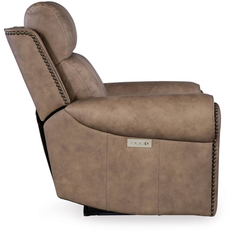 Hooker Furniture SS635-PHZL1 Duncan 43" Wide Metal Framed Leather