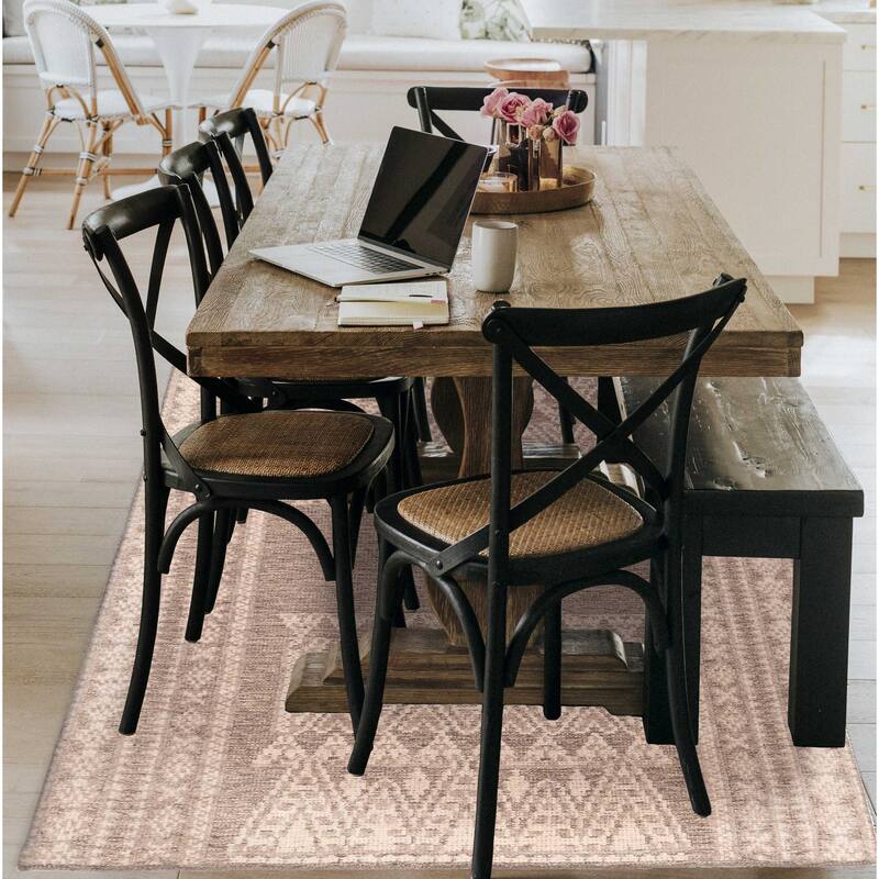 ECARPETGALLERY Hand-knotted Tangier Grey Wool Rug - 5'0 x 7'10