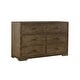 preview thumbnail 1 of 0, Dovetail 6-Drawer Contemporary Wood Dresser, Graphite Gray
