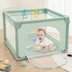 preview thumbnail 1 of 5, Infant 36"x36" 4-Panel Baby Playpen Spacious & Secure Foldable Playard Green Green