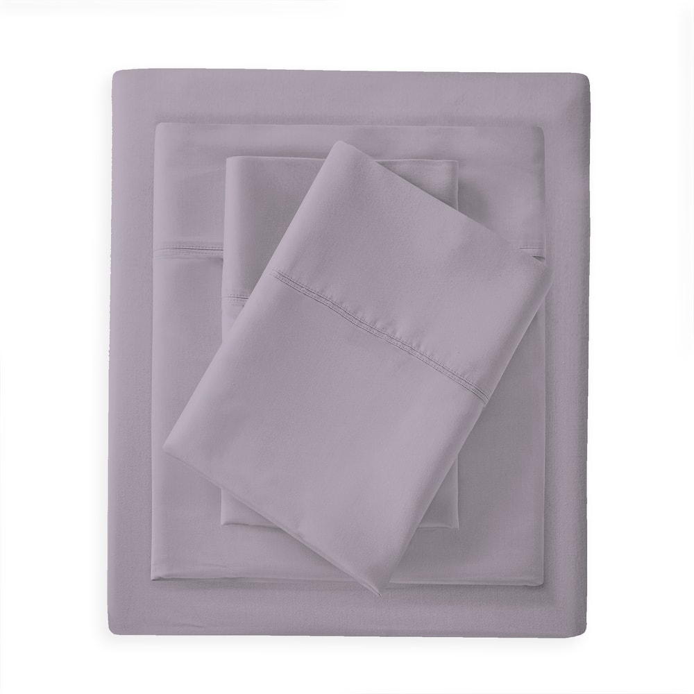 Purity Home 300TC Organic 100% Cotton Cool Crisp Percale Sheet Set