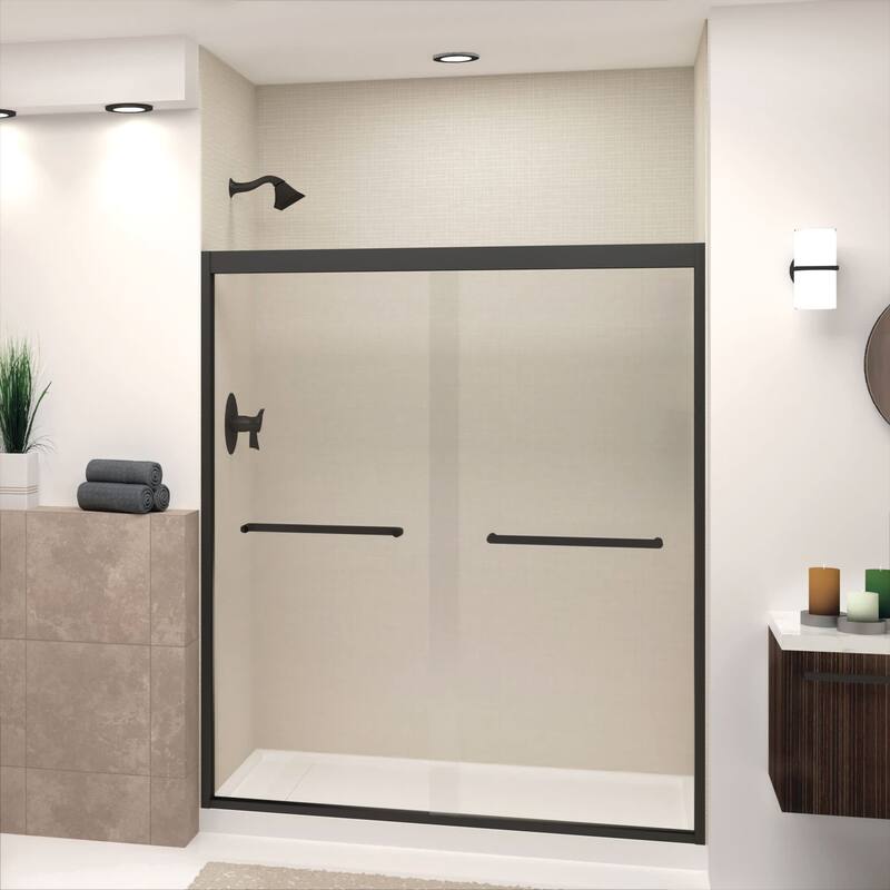 Transolid FBPT607008C-R 70" High x 59" Wide Bypass Frameless Shower