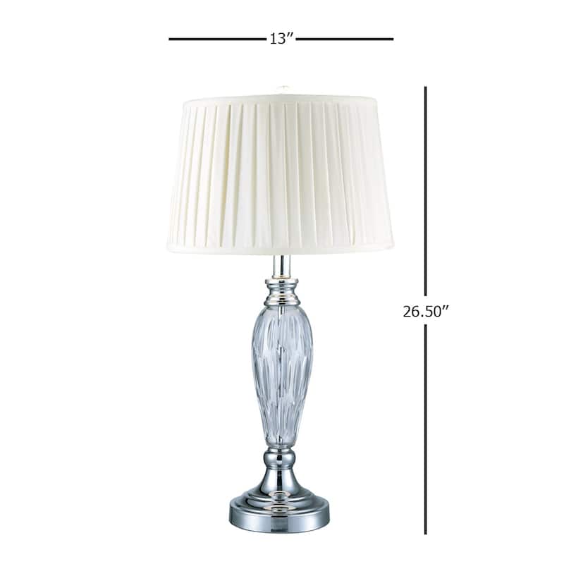 Vella 24 percent Lead Crystal Table Lamp
