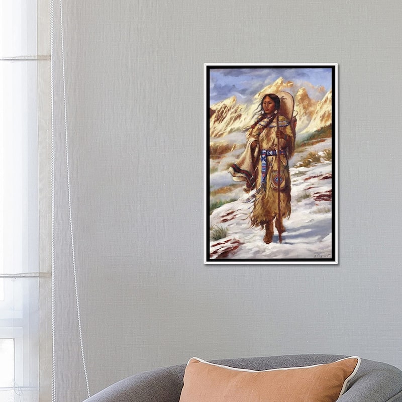 iCanvas "Sacajawea" by David Joaquin Framed Canvas Print