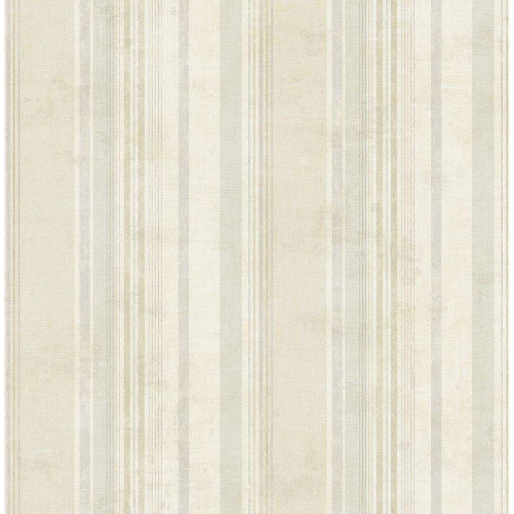 Seabrook Designs Scovia Distressed Stripe Unpasted Wallpaper