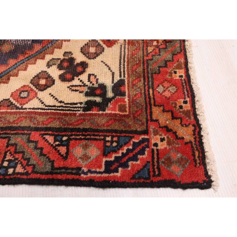 ECARPETGALLERY Hand-knotted Andelz Navy Wool Rug - 3'1 x 9'10