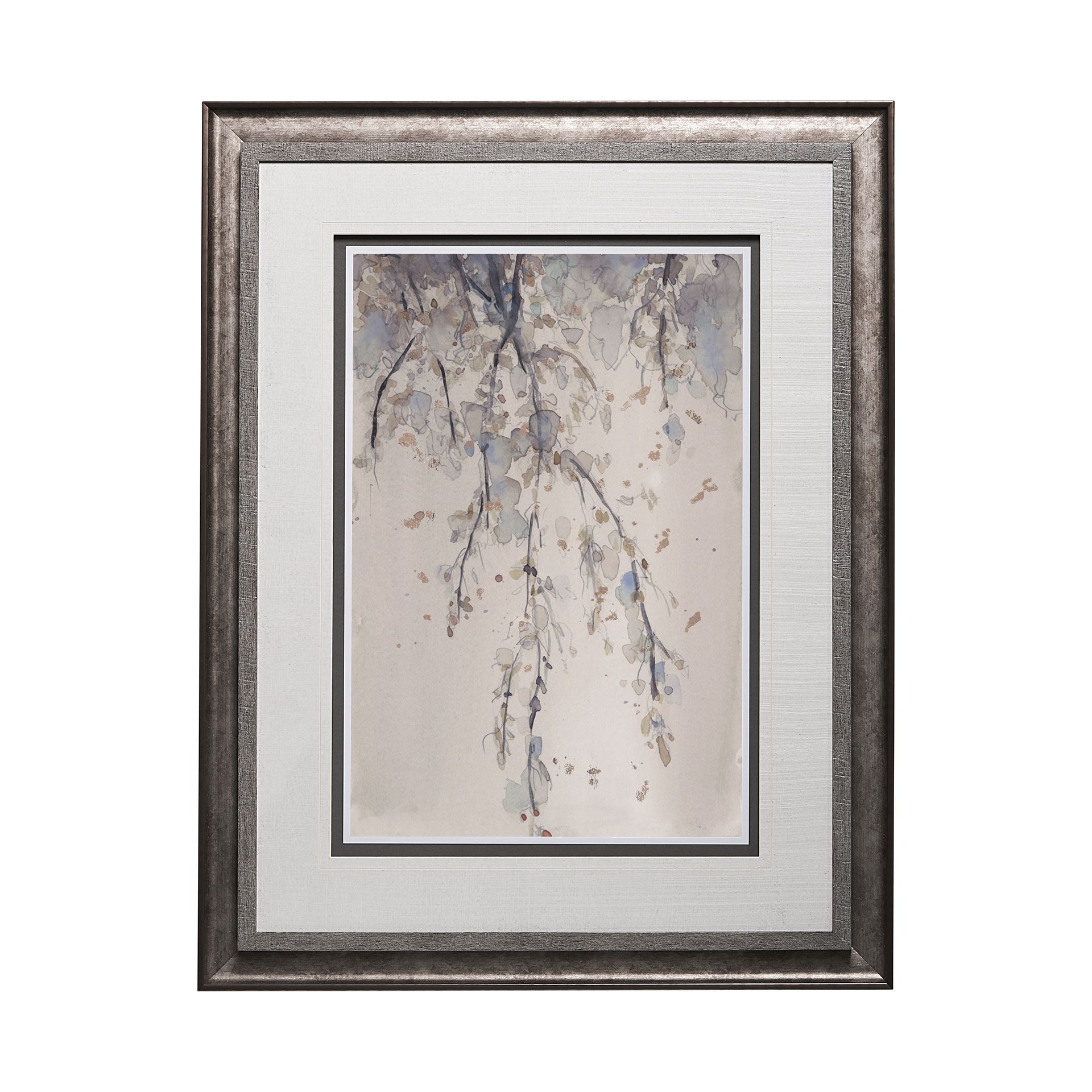 Mercana Casual Shade II by Samuel Dixon a Hand Embellished Textured Framed Art Print Matted under Glass