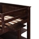 preview thumbnail 11 of 13, Twin Size Wooden Loft Bed With Drawers And Desk,Shelves,Solid Construction