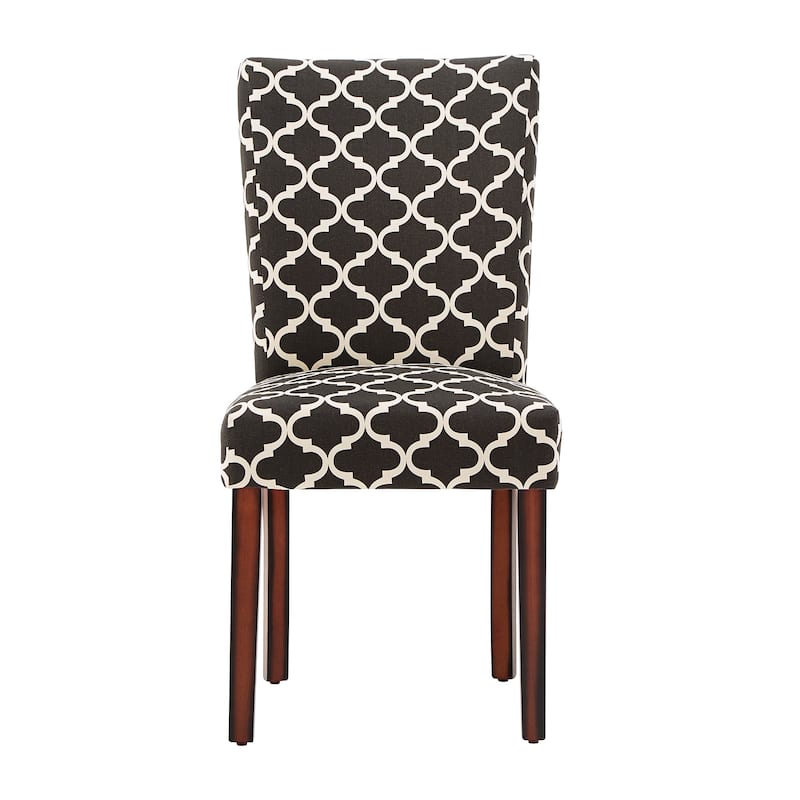 Catherine Moroccan Pattern Fabric Parsons Dining Chair (Set of 2) by iNSPIRE Q Bold