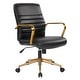 preview thumbnail 15 of 46, Baldwin Mid-Back Faux Leather Chair Black