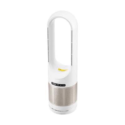 30W Oscillating Tower Fan with 1200W Heating and 8-Speed Settings HEPA Filter for Home or Office - 34 inch