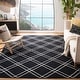 preview thumbnail 4 of 70, SAFAVIEH Handmade Flatweave Dhurries Tara Moroccan Wool Rug 8' x 10' - Black/Ivory