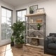 preview thumbnail 45 of 74, Brown Wood 3 Shelves Shelving Unit - 48 x 17 x 34