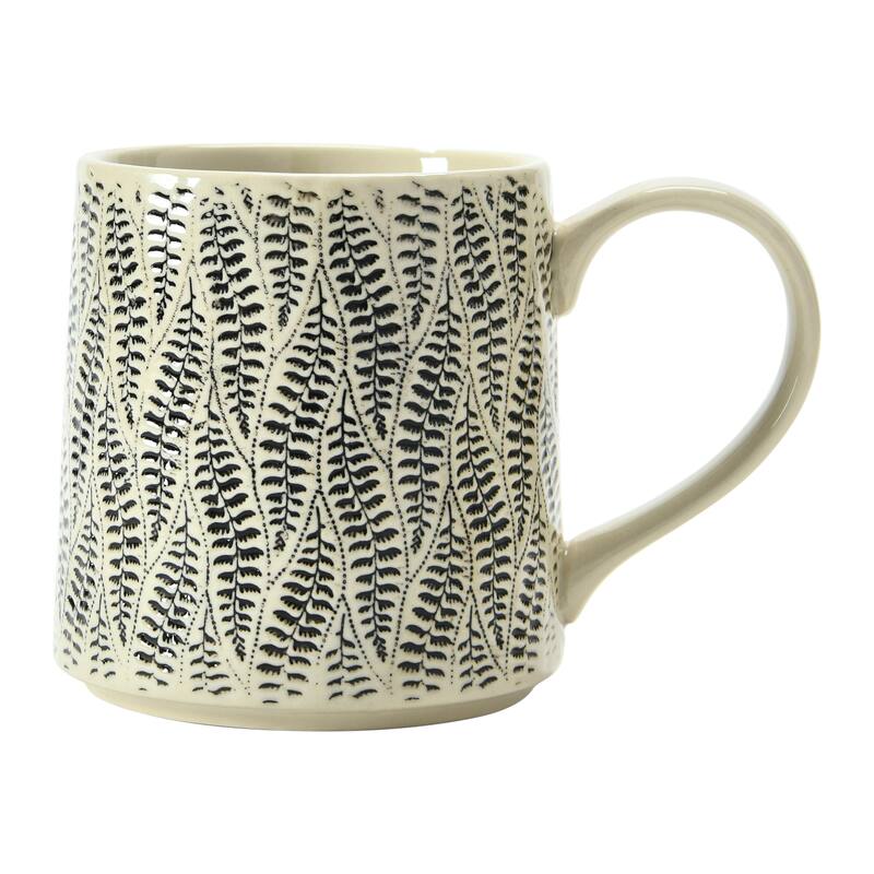 Set of 4, Stoneware Mug, 4 Styles
