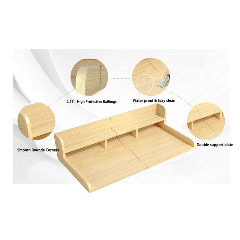 Double Washer Dryer Countertop with Non-slip Pads