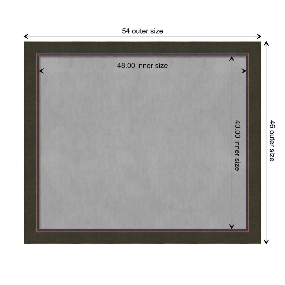 Amanti Art Milano Bronze Framed Magnetic Board