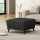 preview thumbnail 1 of 8, Christopher Knight Home- Trelawney Chenille Ottoman Charcoal Gray