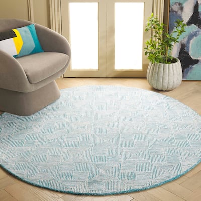 SAFAVIEH Handmade Glamour Nayma Geometric Viscose Rug