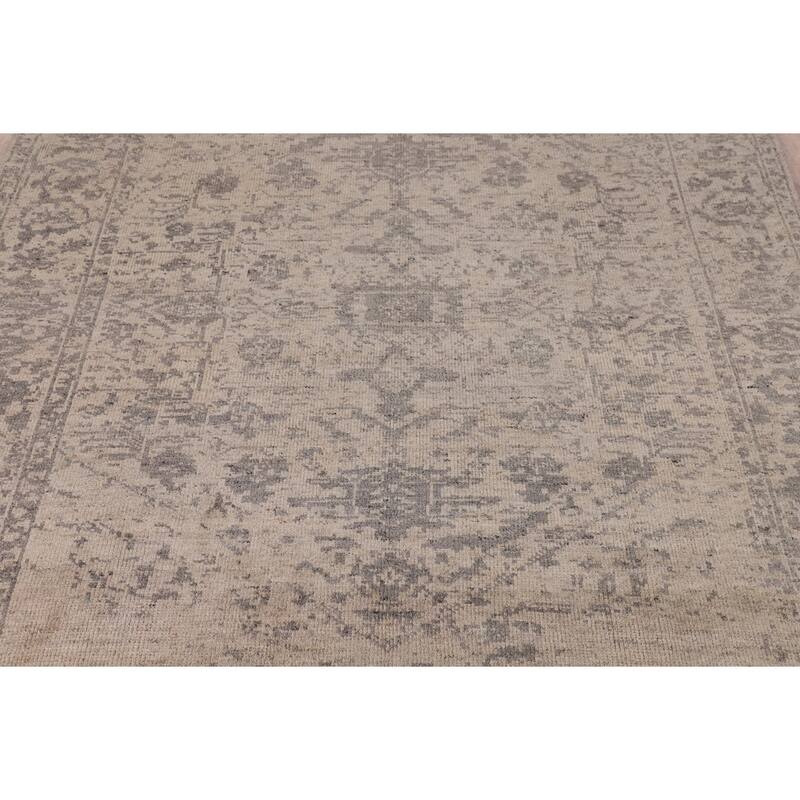 Heriz Serapi Indian Area Rug Handmade Living Room Wool Carpet - 7'9"x 9'9"