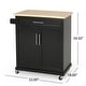 preview thumbnail 5 of 33, Batavia Indoor Kitchen Cart with Wheels by Christopher Knight Home