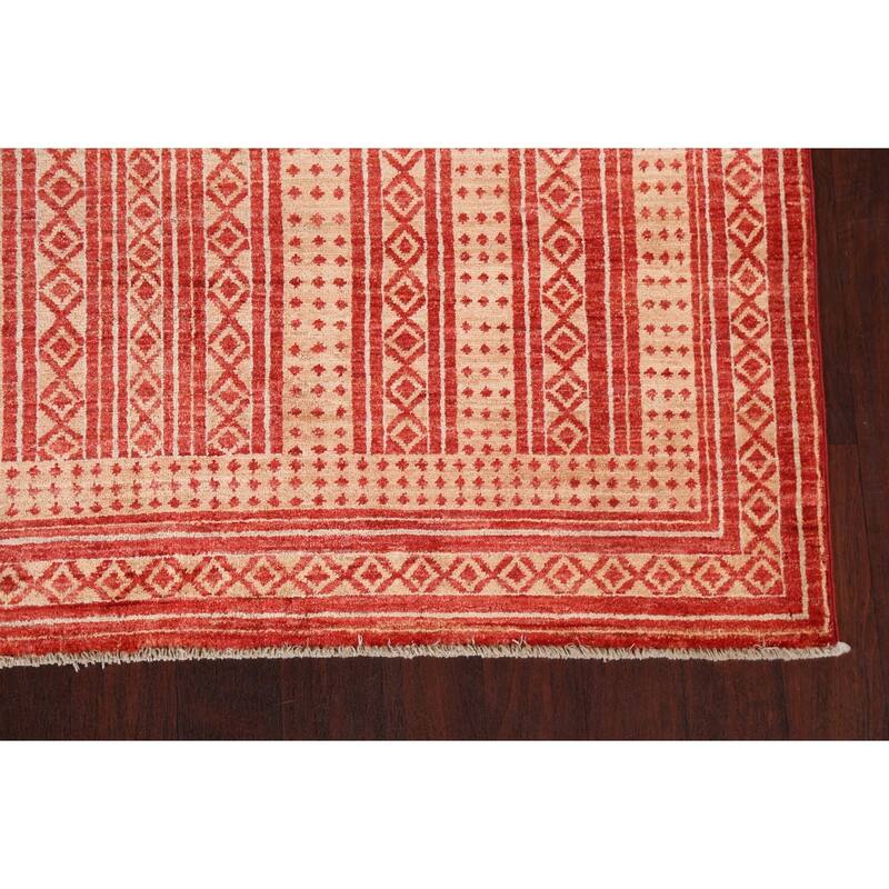 Tribal Gabbeh Kashkoli Oriental Wool Area Rug Handmade Office Carpet - 5'7" x 7'8"