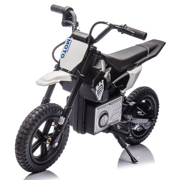 slide 2 of 80, 24V Electric Motorcycle for Kids with Adjustable Speed, Bluetooth, and LED Features Black