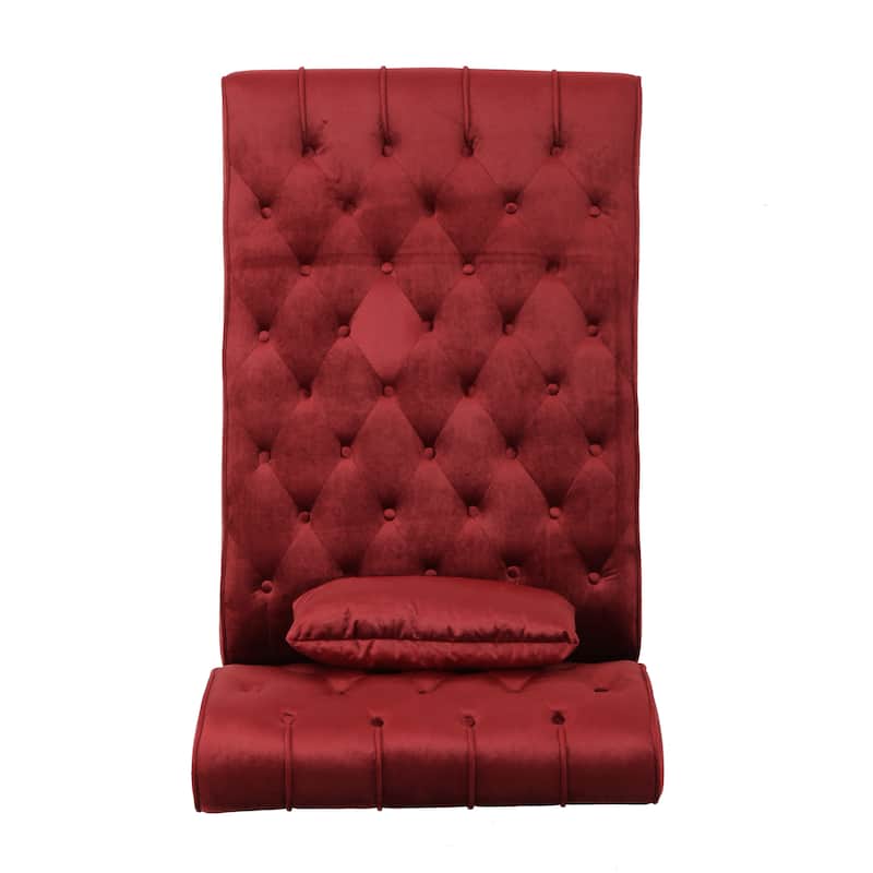 Rubie Modern Glam Tufted Velvet Chaise Lounge by Christopher Knight Home