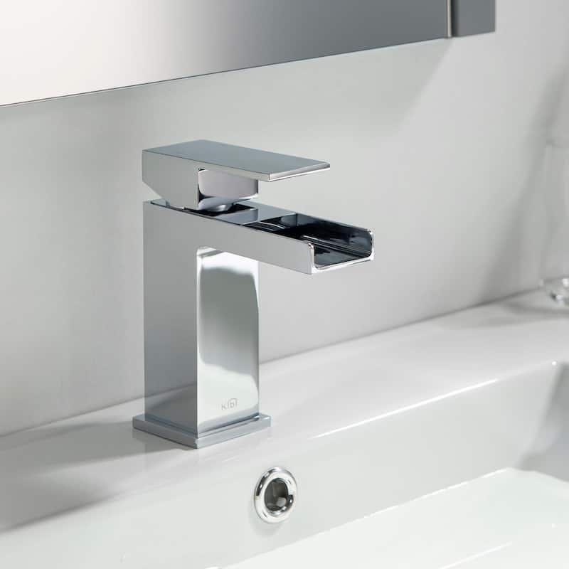 Waterfall Single Handle Bathroom Vanity Sink Faucet