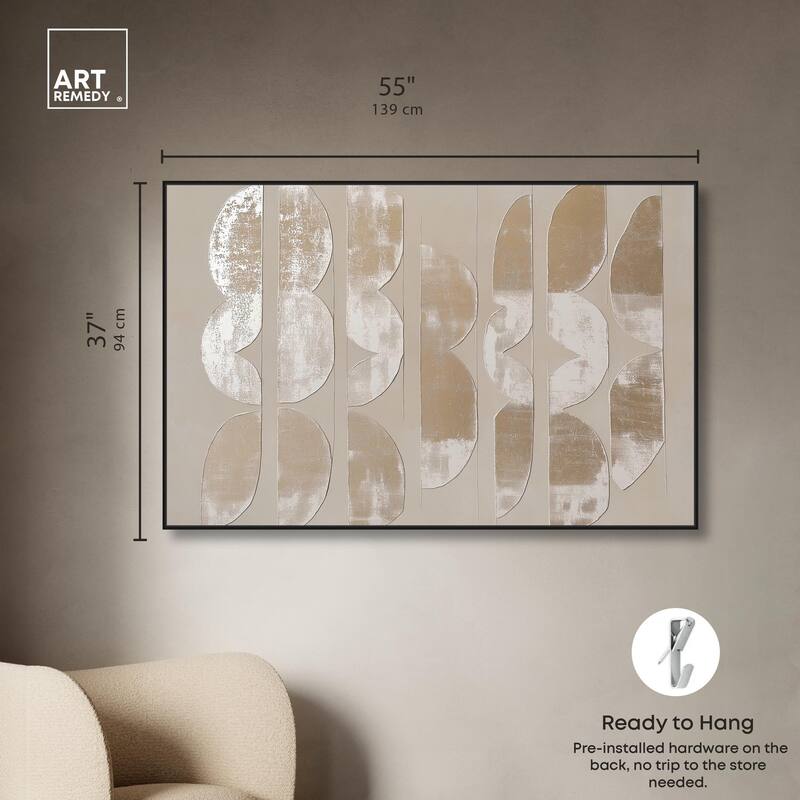 Columnar Shapes II Canvas by Art Remedy