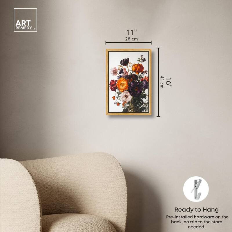 Regal Rose Riot I Canvas by Art Remedy