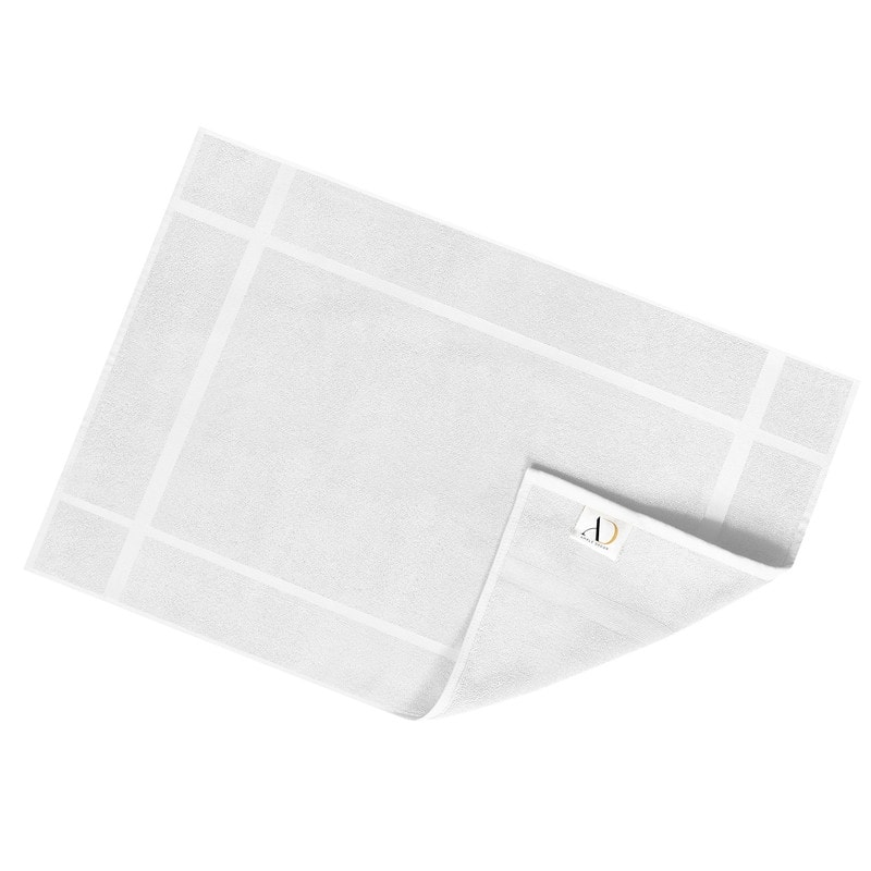 Luxurious Cotton 1350 GSM Bath Mats by Ample Decor- Pack of 2