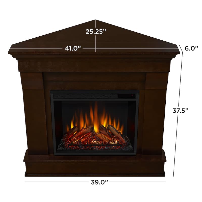 Chateau Corner Electric Fireplace by Real Flame