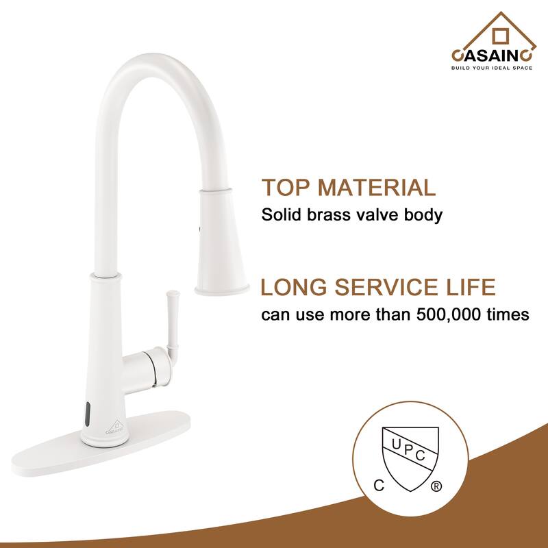 Pull Down Sprayer Kitchen Faucet with Touchless Sensor